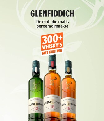 GLENFIDDICH De malt die malts beroemd maakte. 300+ whisky's met korting